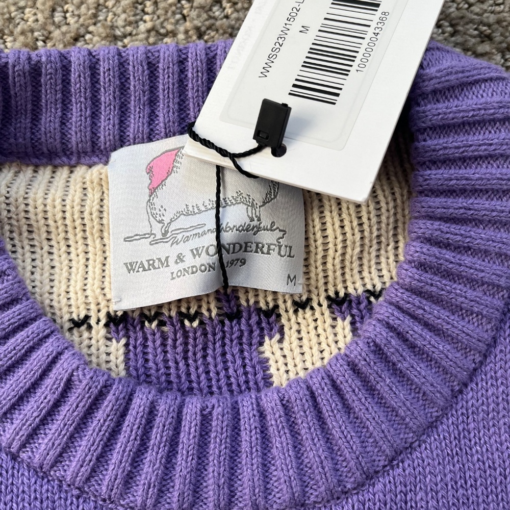 ROWING BLAZERS WARM & WONDERFUL  "DIANA EDITION" COTTON SHEEP SWEATER - Picture 3 of 5